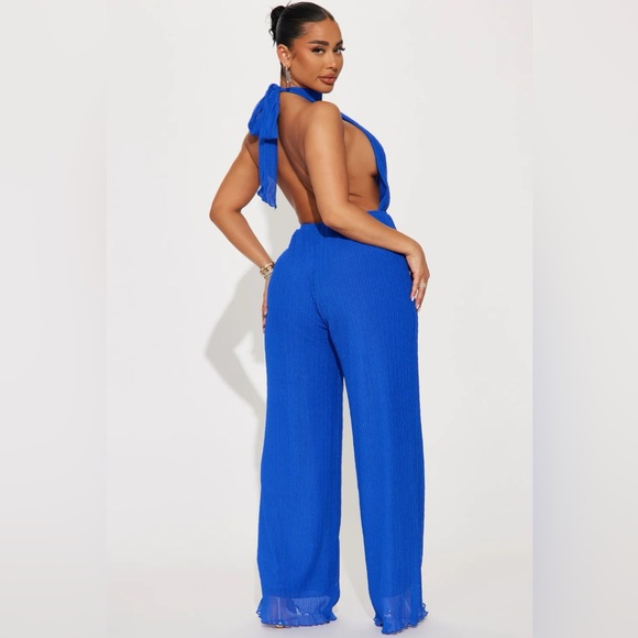NWT! FASHION NOVA 'Through My POV' Jumpsuit | Royal Blue - Picture 3 of 7